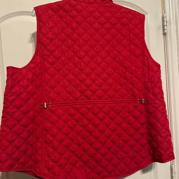 NWT Croft & Barrow vest in bright Christmas red sz 4x - Picture 2 of 3